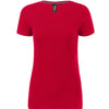 Luna Thread - T-shirt women‘s 95% cotton 5% elastane - 701 - Red