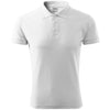 Marzium - Polo shirt men's 65% cotton 35% polyester - 203 - White