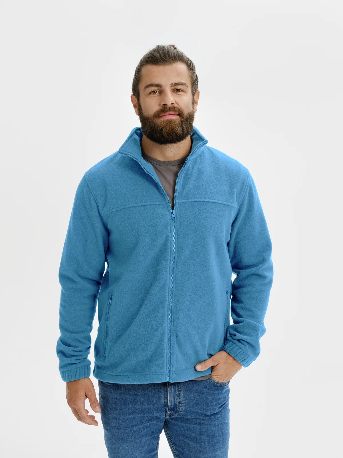 Cinder Trail - Fleece men's 100% polyester - 501 — fit and styling photograph 1