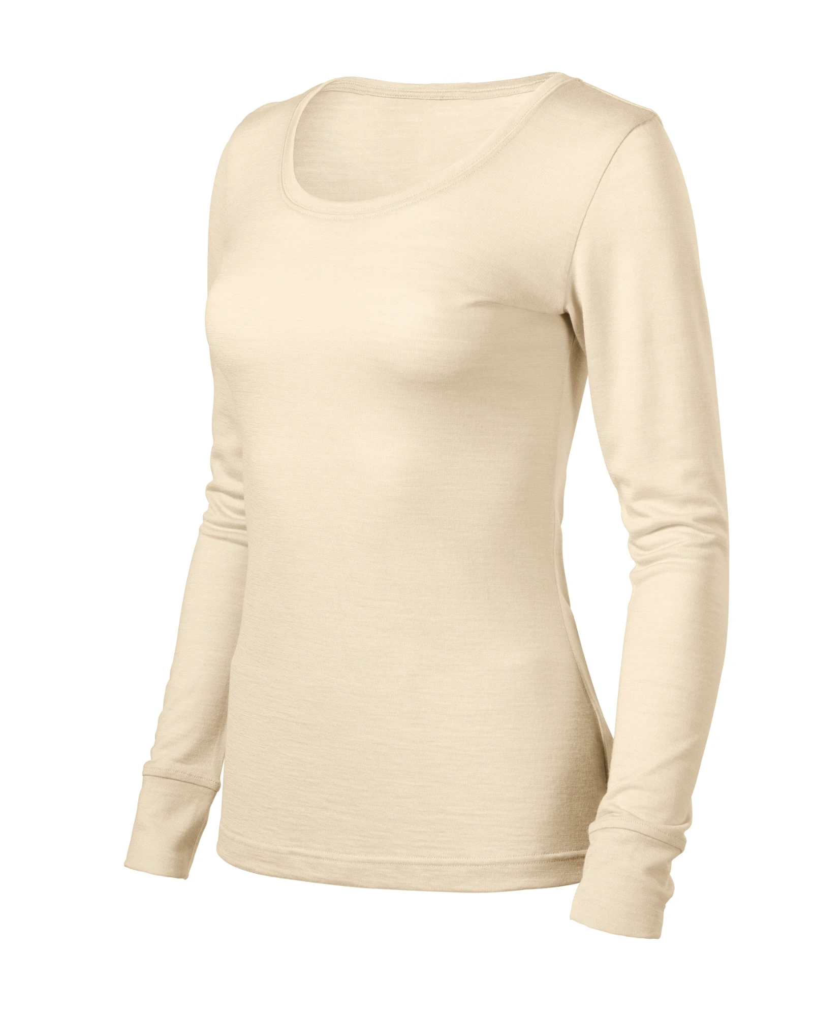 Cobalt Sphere - T-shirt women's 100% merino wool - 160, almond, size 2XL
