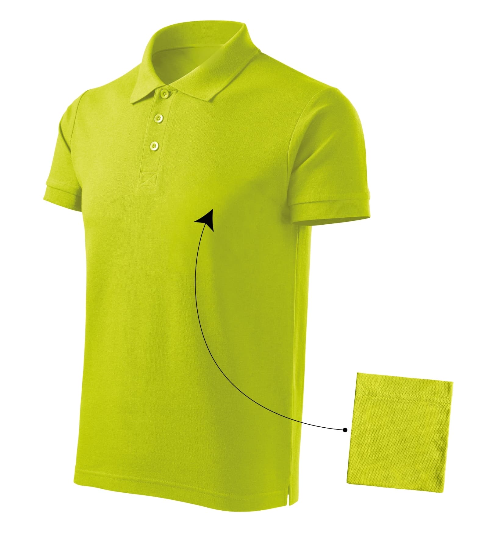 Ever Path - Polo Shirt men's 100% cotton - 212 in lime punch