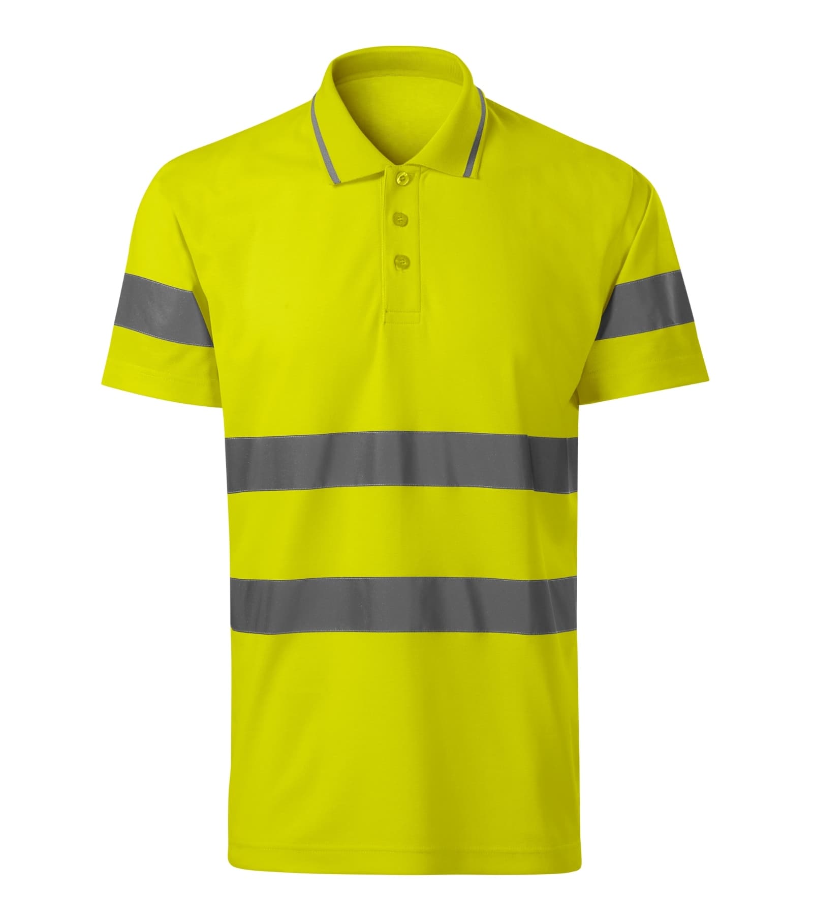 Quartz Pulse - Polo Shirt unisex 55% cotton, 45% polyester - 2V9 in fluorescent yellow