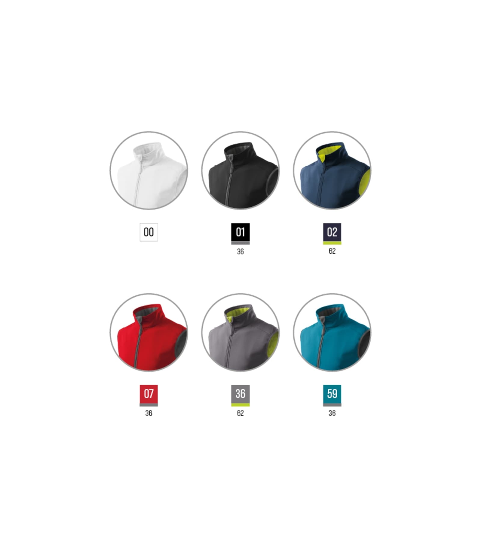 Vivid Ridge - Softshell Vest men's 94% polyester, 6% elastane Fleece: 100% polyester - 517 in turquoise