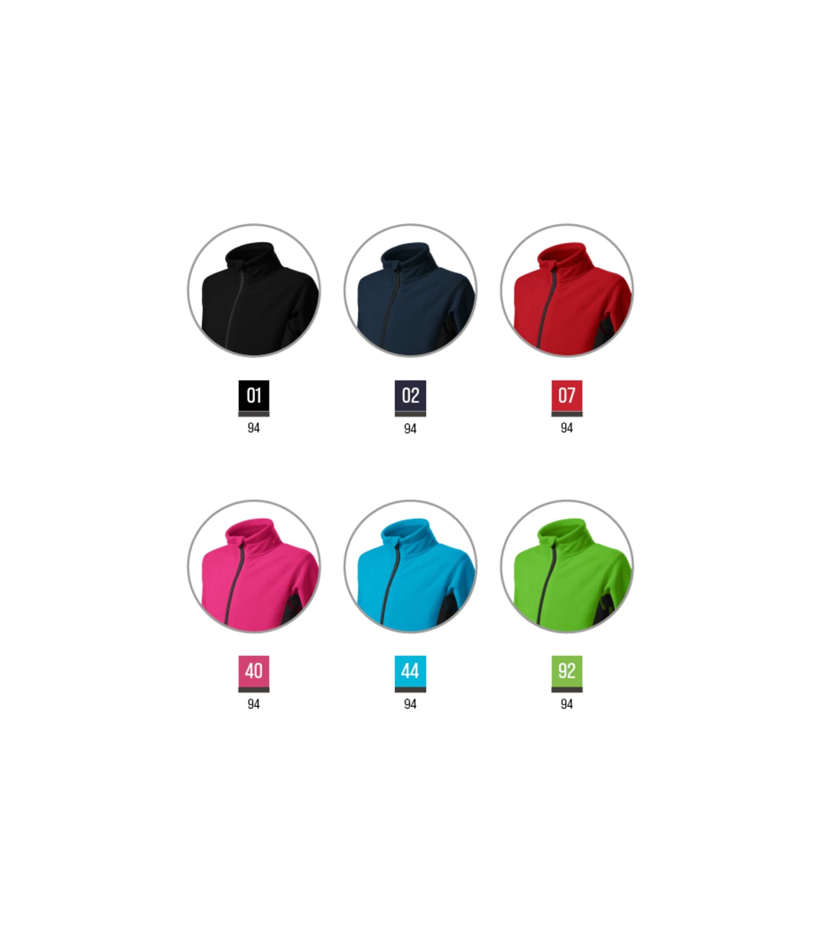 Vivid Line - Fleece kids 100% polyester - 529 in black