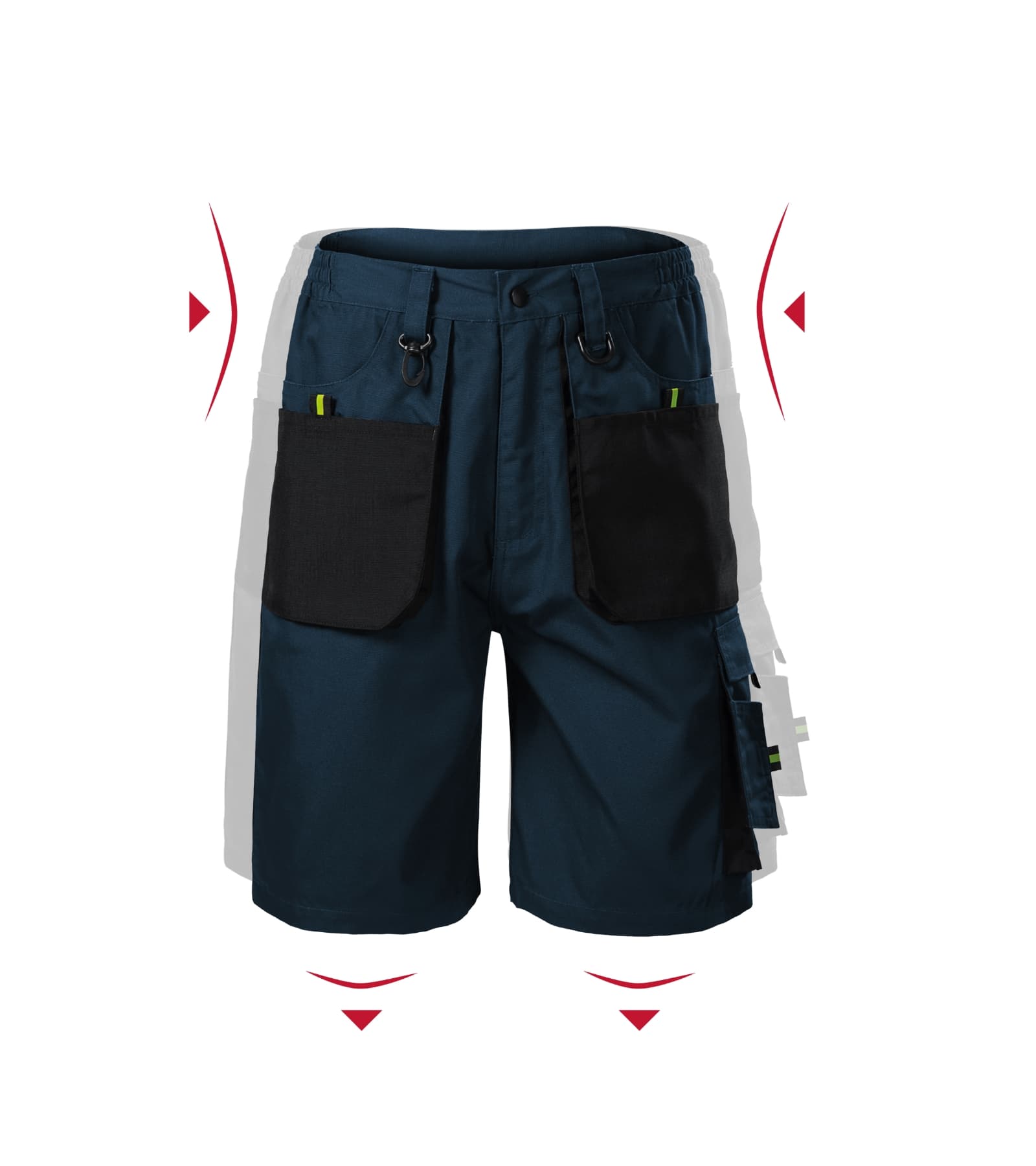 Sierra Loom - Work Shorts men's 65% polyester, 35% cotton - W06 in navy blue