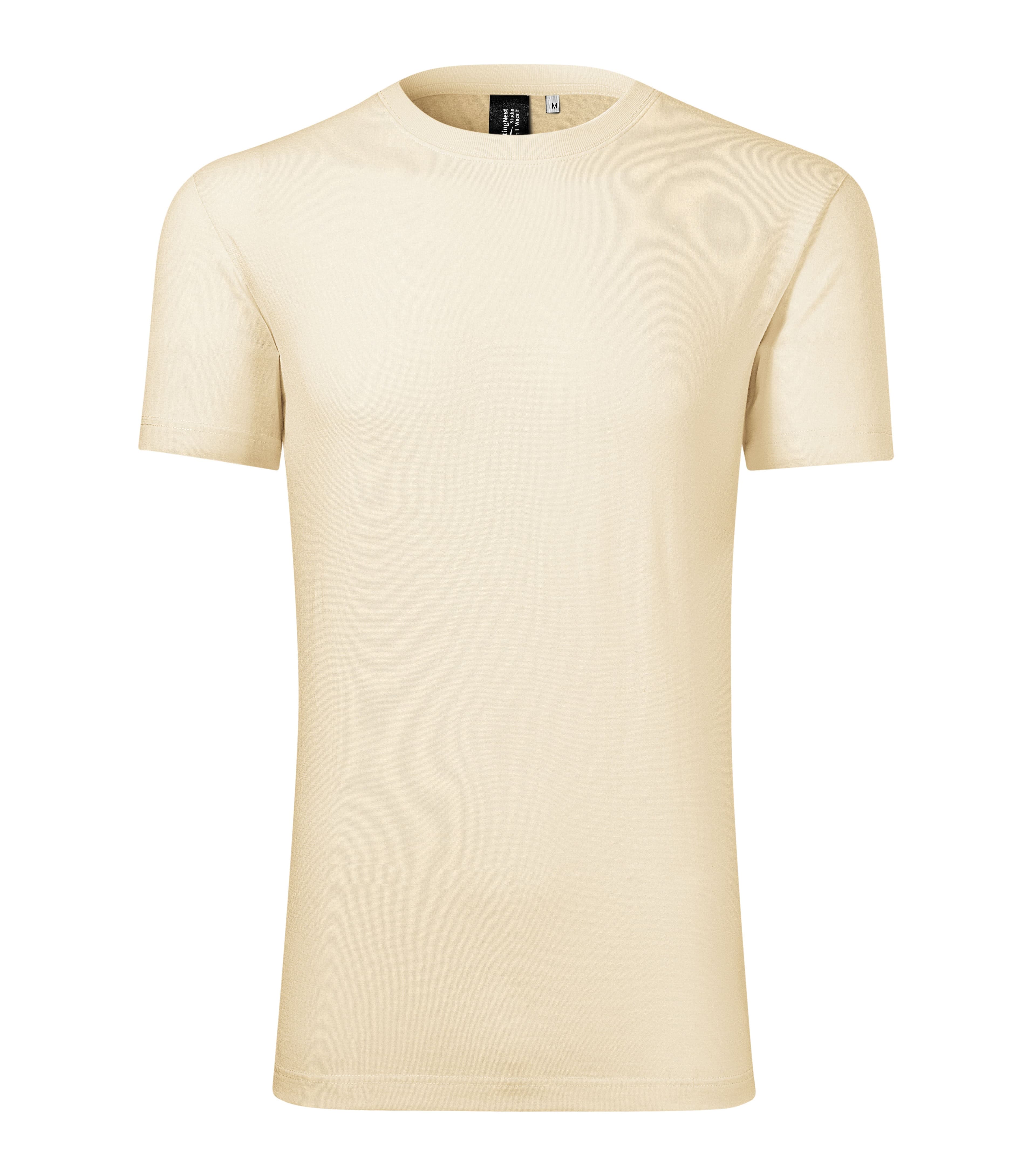 Storm Loom - T-shirt men's 100% MERINO wool - 157 in Almond