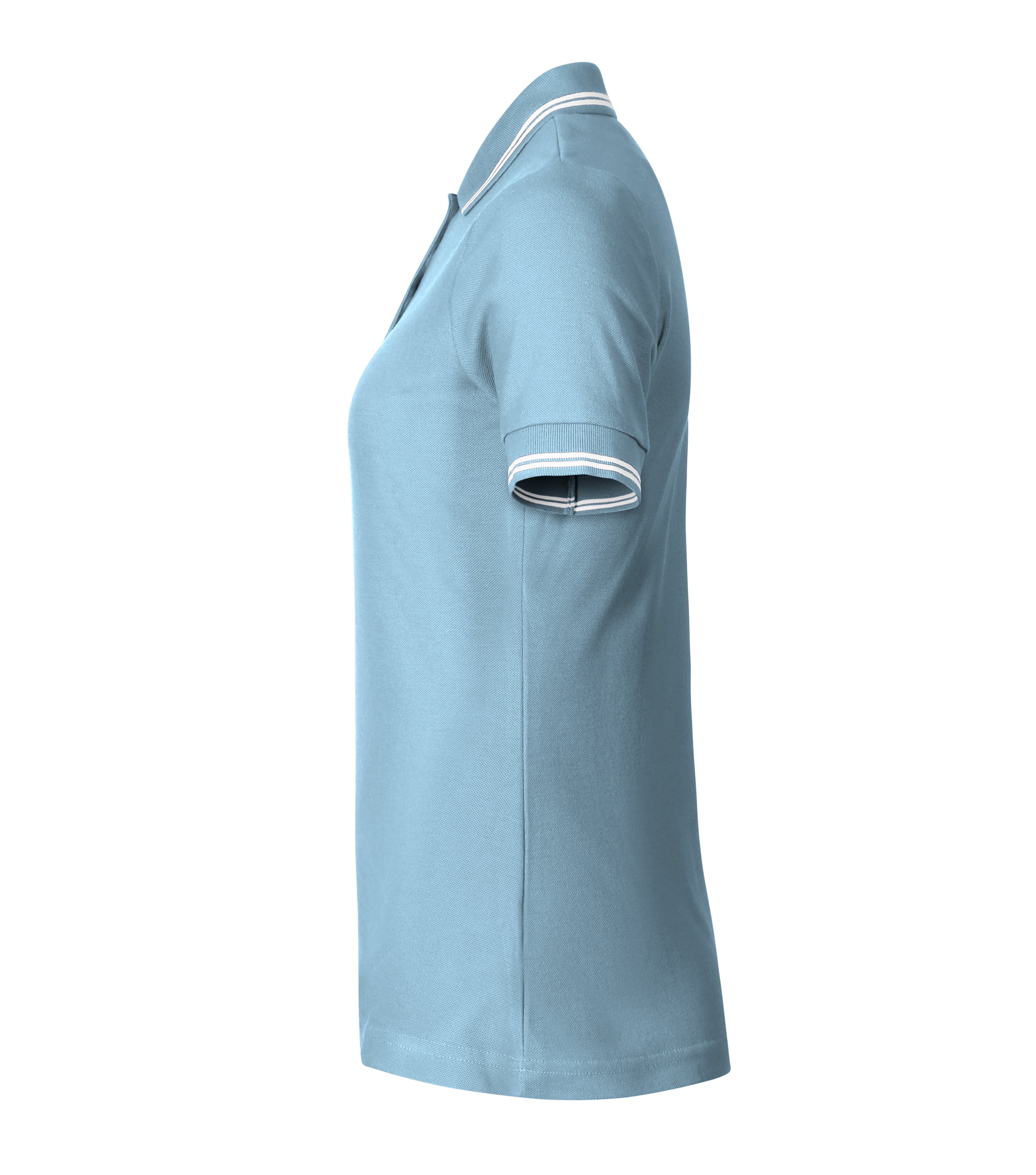 Rose Quartz -Polo shirt women's 65% cotton 35% polyester - 220 in Sky blue