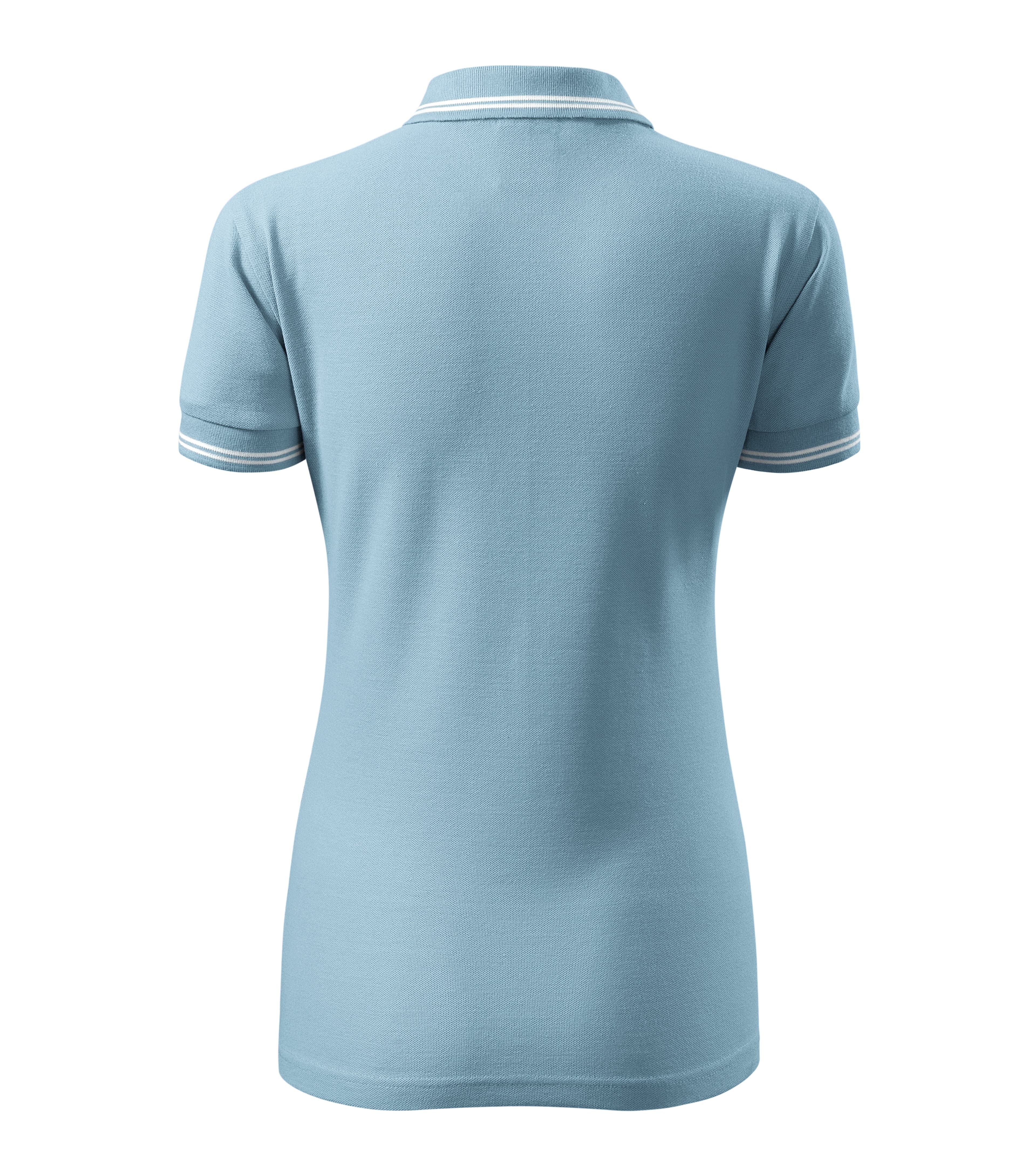 Rose Quartz -Polo shirt women's 65% cotton 35% polyester - 220 in Sky blue