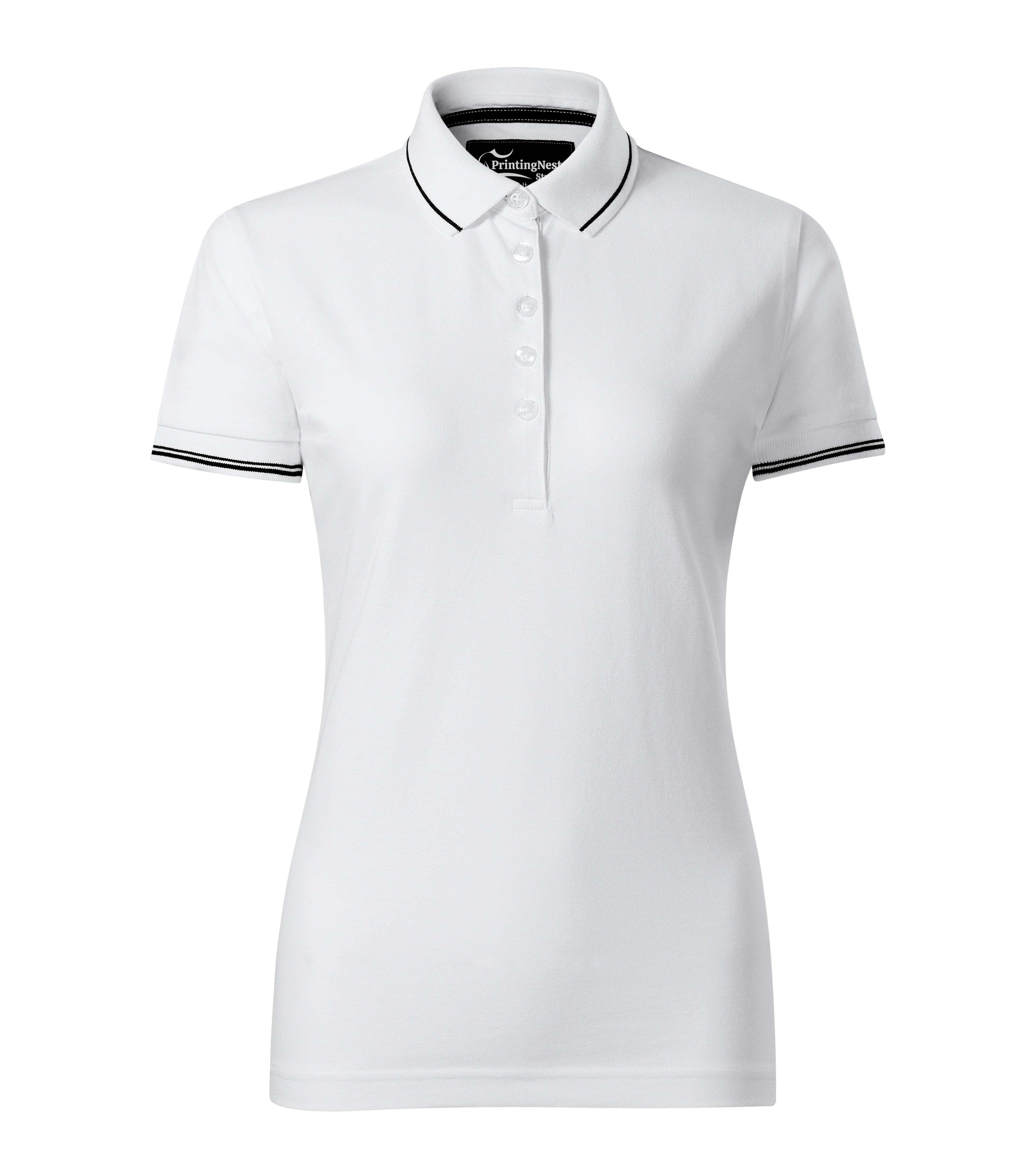 Aventrine - Polos shirt women's 95% cotton 5% elastane - 253 in White