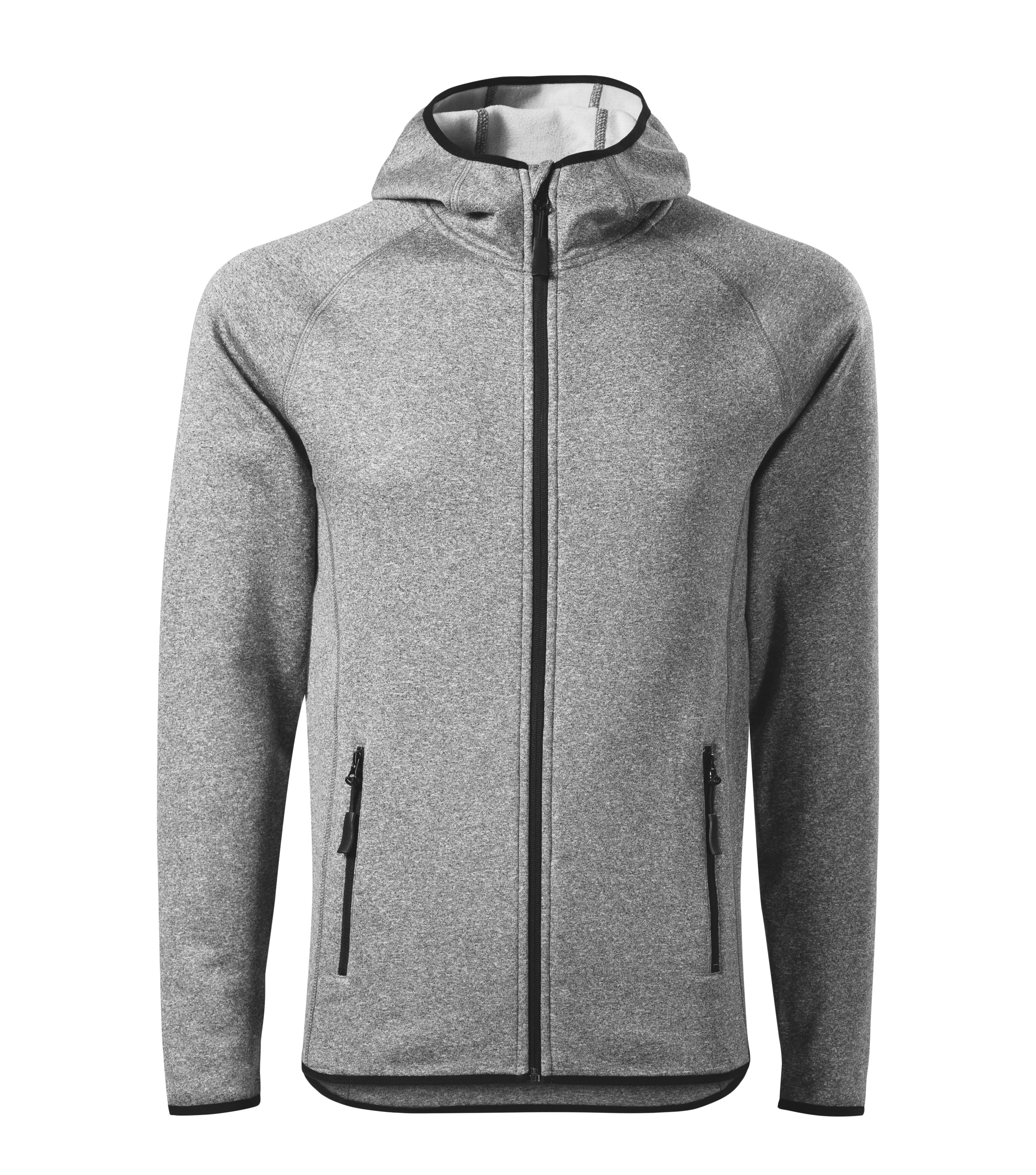 Marzium - Stretch fleece men’s  95% polyester 5% elastane - 417 in Dark gray melange