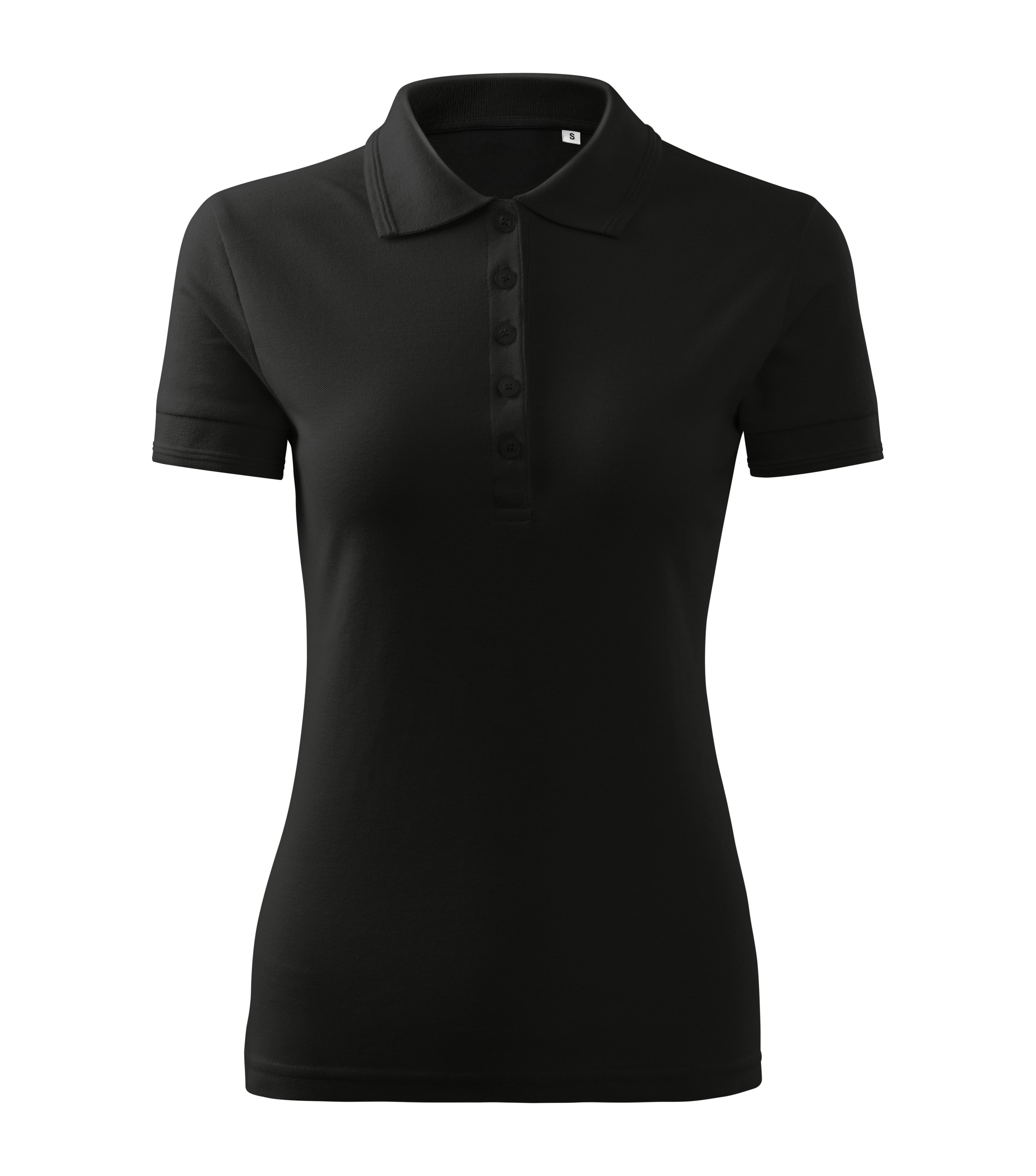 Celestine - Polo shirt women's 65% cotton 35% polyester FREE - F10 in Black
