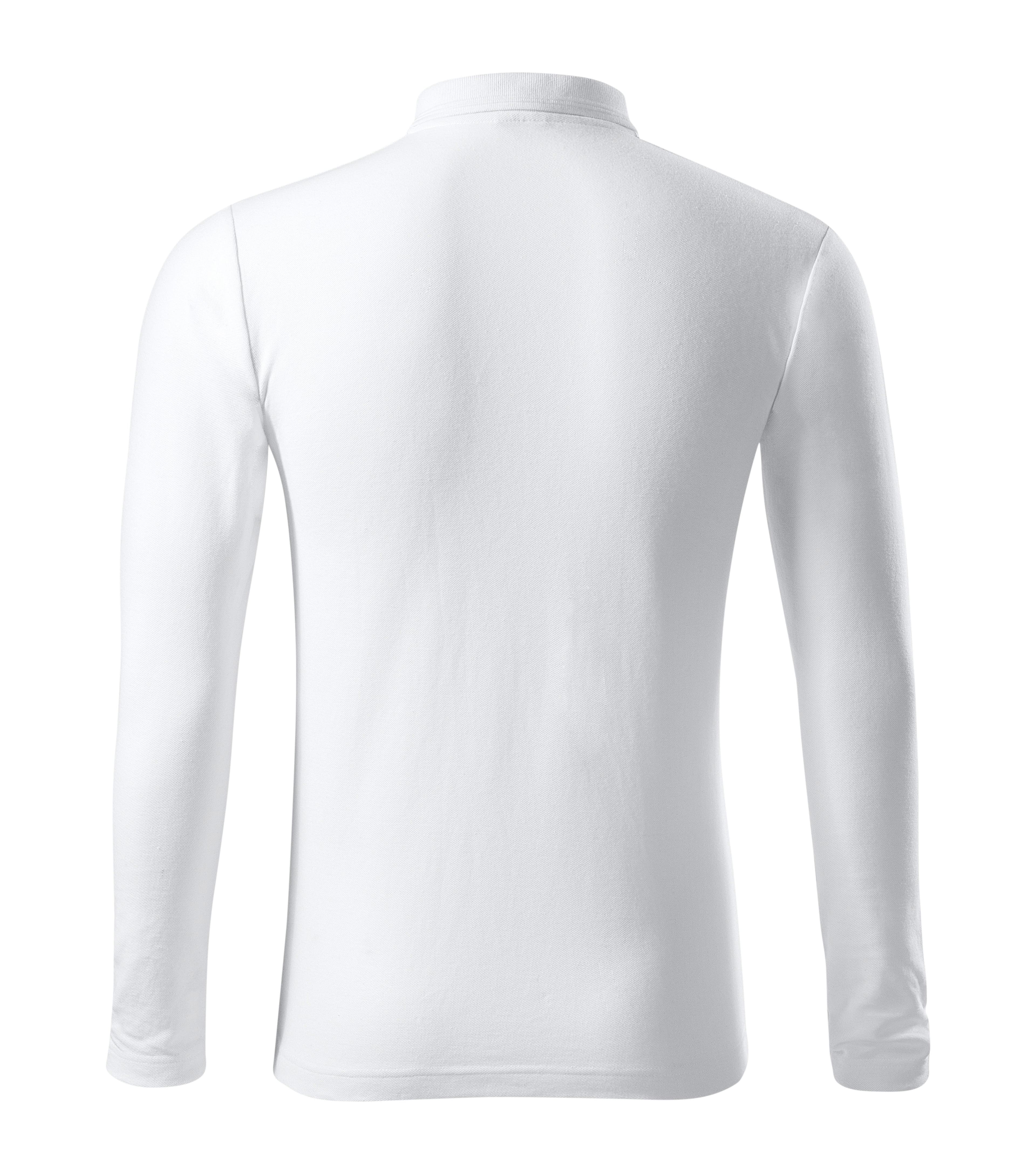 Helion Prime - Polo shirt men's 65% cotton 35% polyester (long sleeve)- 221 in White