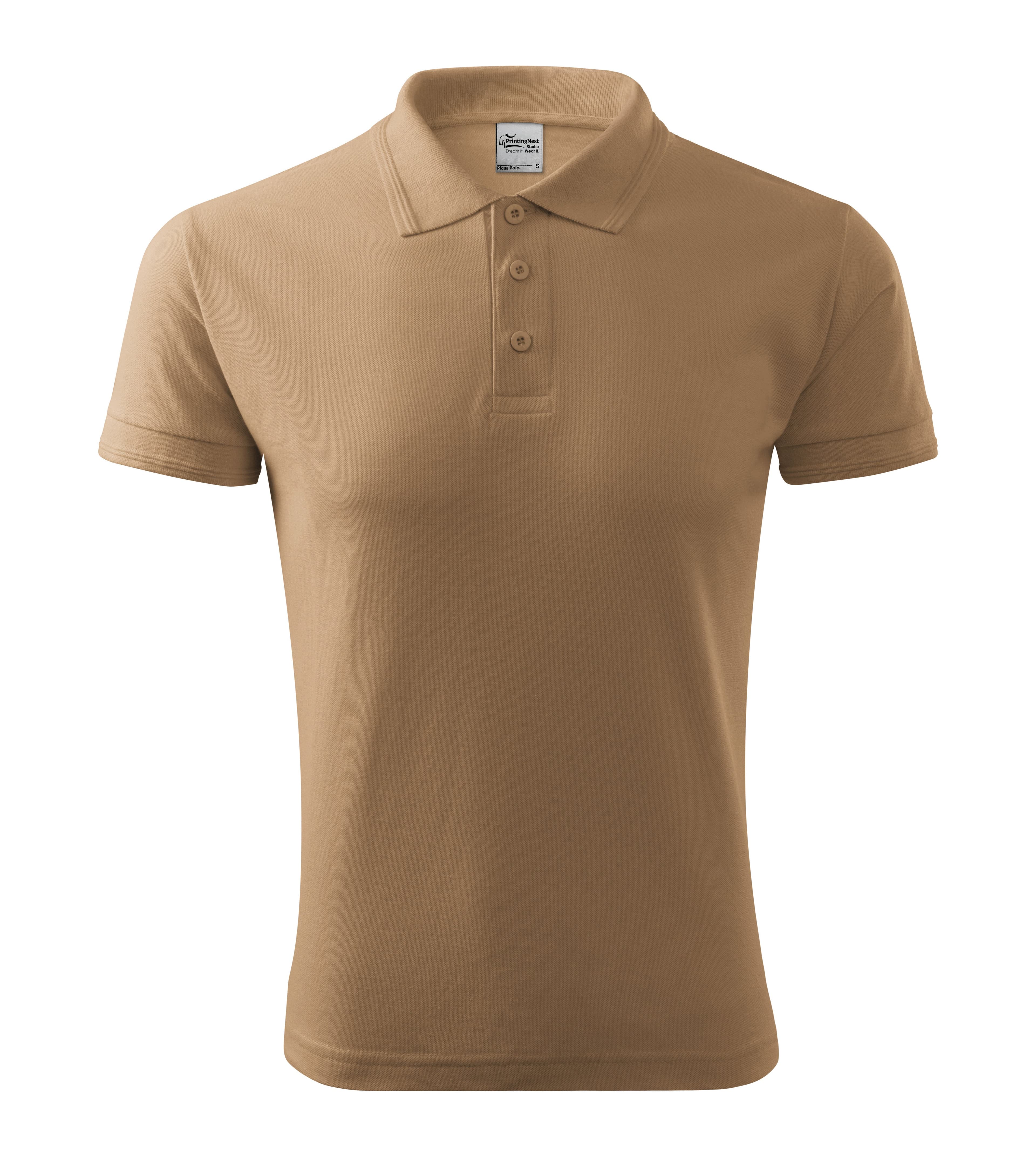 Marzium - Polo shirt men's 65% cotton 35% polyester - 203 in Sand