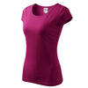 Pure Haven - T-shirt women's 100% cotton - 122 - fuchsia red