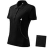 Amarine - Polo shirt women's 100% cotton - 213 - Black