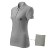 Amarine - Polo shirt women's 100% cotton - 213 - Dark gray melange