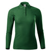 Coralia - Polo shirt women's 65% cotton 35% polyester (long sleeve) - 231 - bottle green