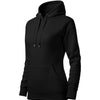 Solene - Sweatshirt women's 65% cotton 35% polyester - F14 - Black