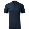 Drakon Sphere -Polo shirt men's 100% cotton, bomber collar- 273 - Navy blue