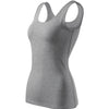 Aura Mist - Top women's 95% cotton 5% elastane - 136 - Gray