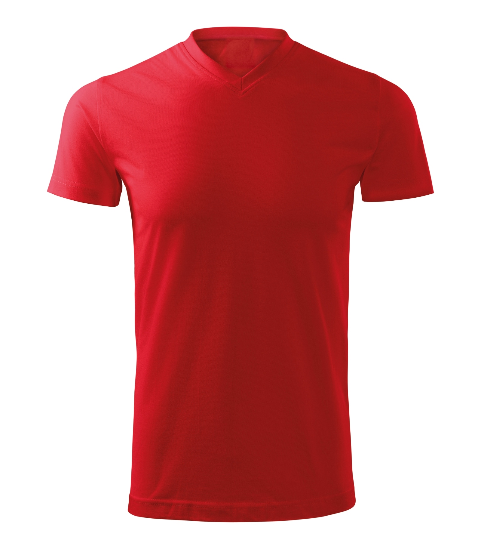 Heavy V-neck - red - a