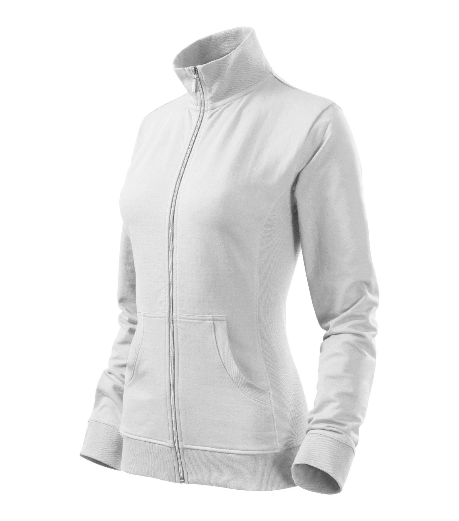 Vivid Pulse - Sweatshirt women's 97% cotton, 3% elastane - 409, white, size XS