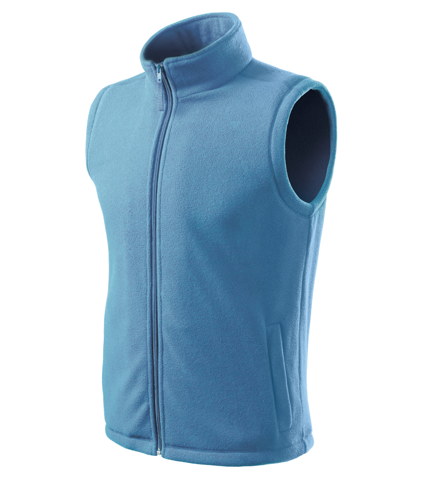 Grove Rise - Fleece Vest unisex 100% polyester - 518, azure blue, size XS