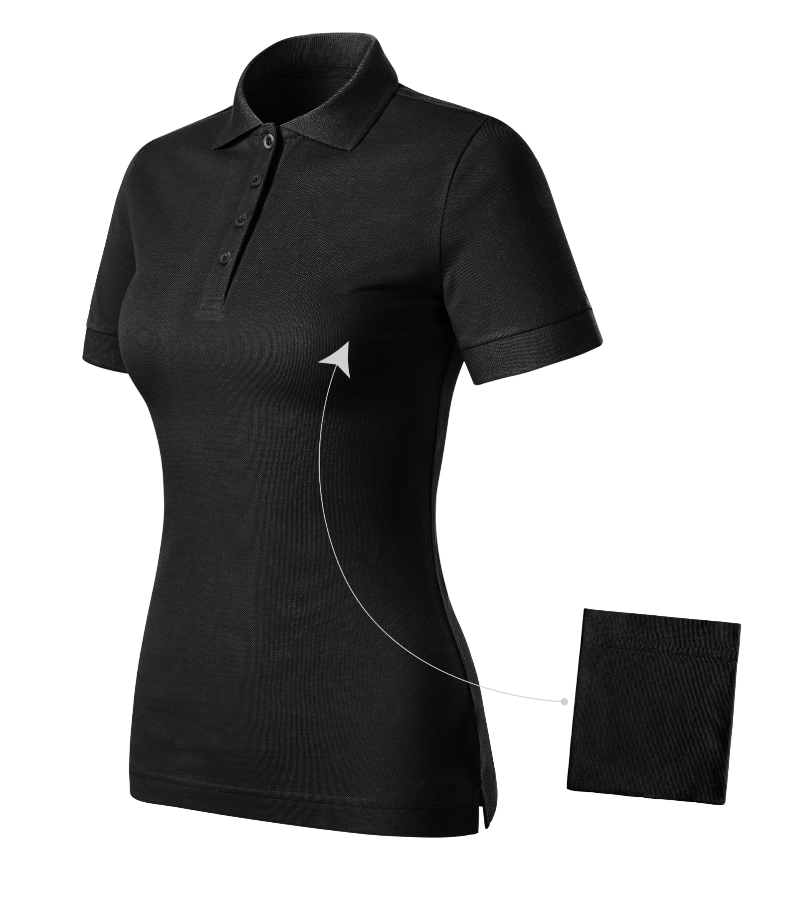 Solace Avenue - Polo Shirt women's 100% pre-shrunk cotton - R21, black, size XL